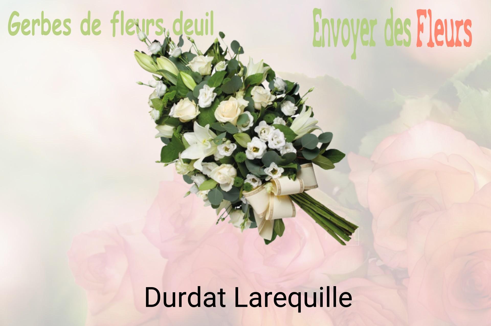Gerbe de fleurs de deuil livrée à Durdat-Larequille